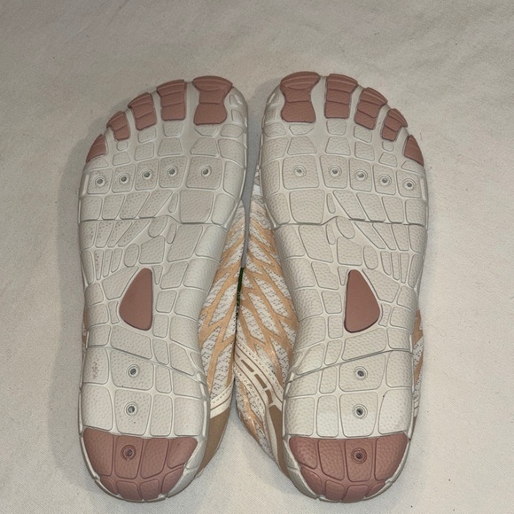 Women's White and Pink Athletic Sneakers - Picture 4 of 4